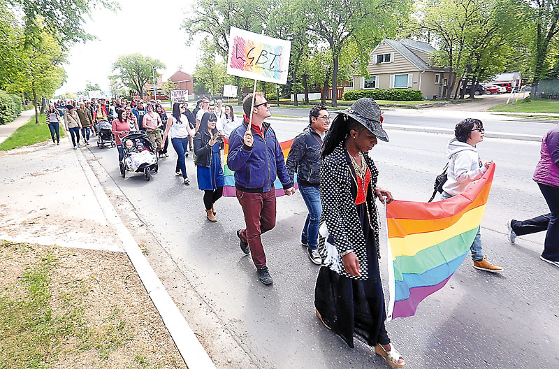 Members of Pride Brandon. File 2015. Brandon Sun